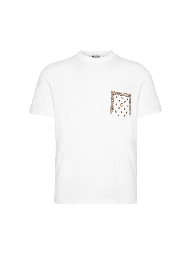 T-SHIRT PAISLEY POCKET