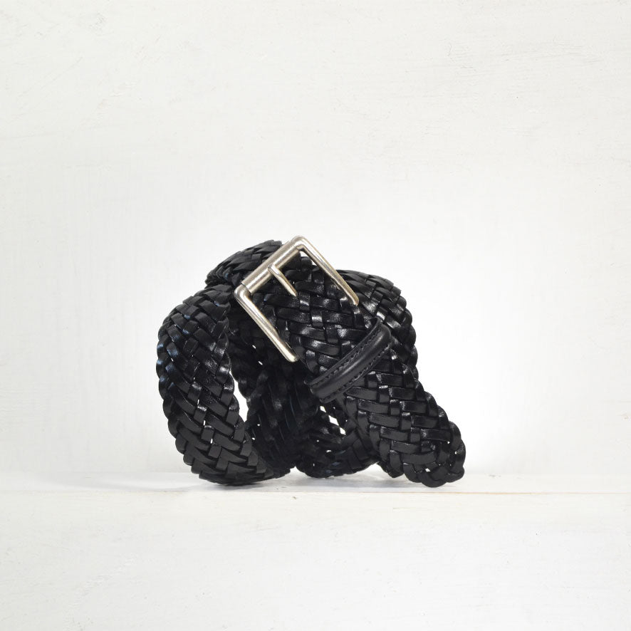 BRAIDED CALF LEATHER BELT