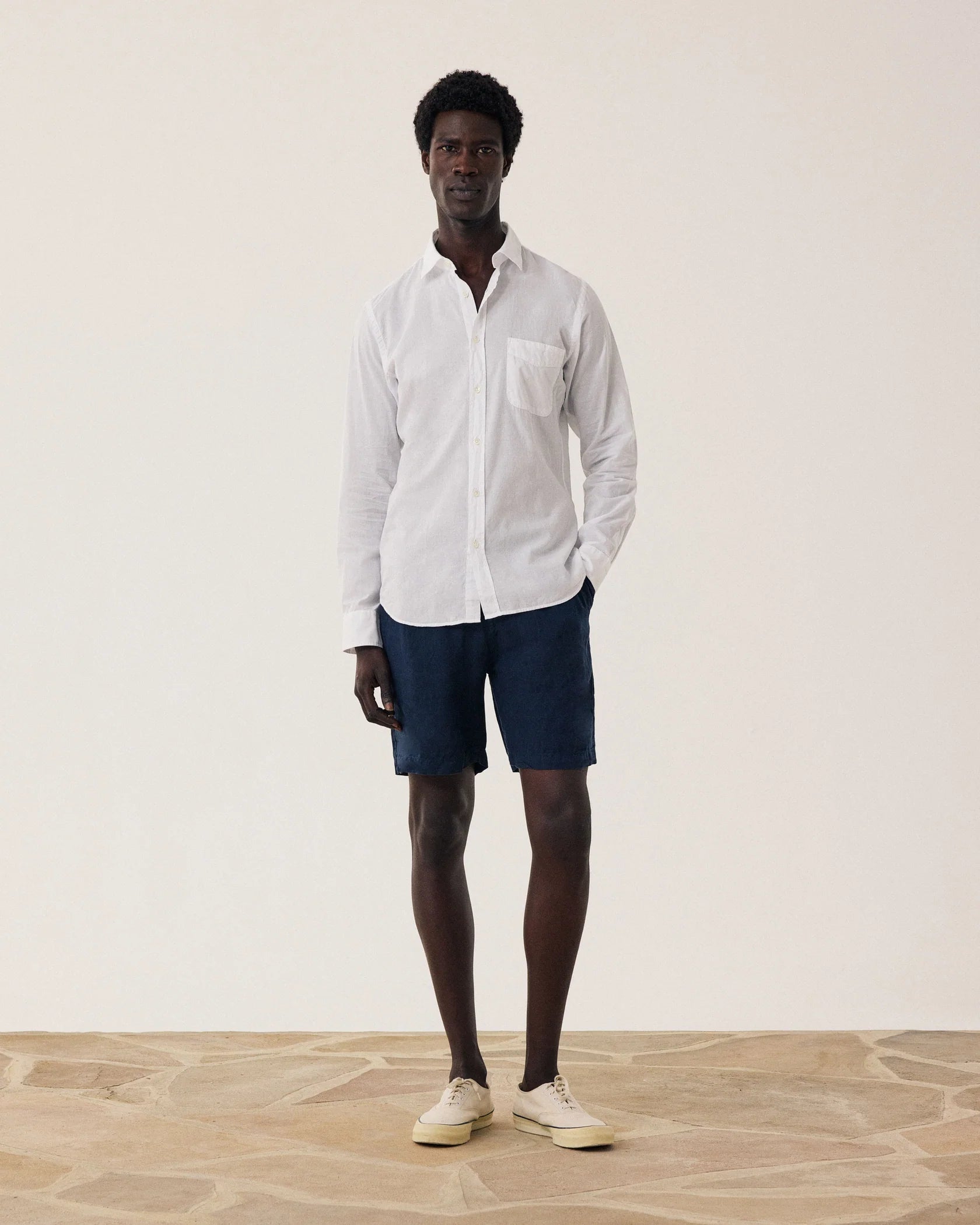 JOGGY LINEN SHORTS