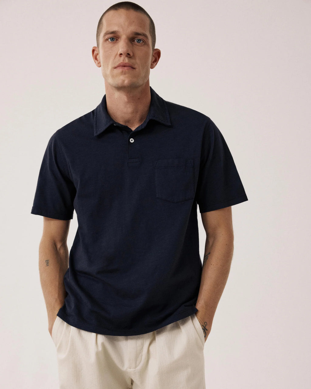 KNITTED POLO JERSEY