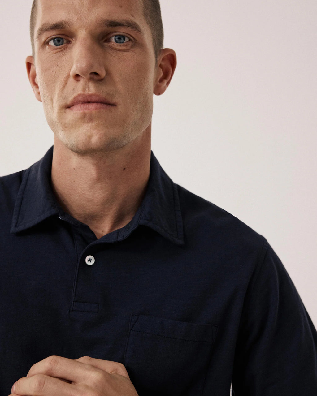 KNITTED POLO JERSEY