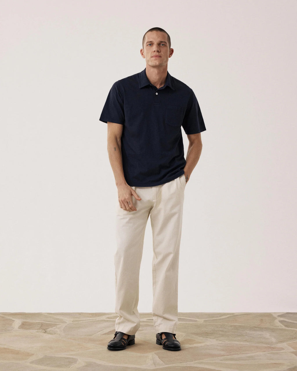 KNITTED POLO JERSEY