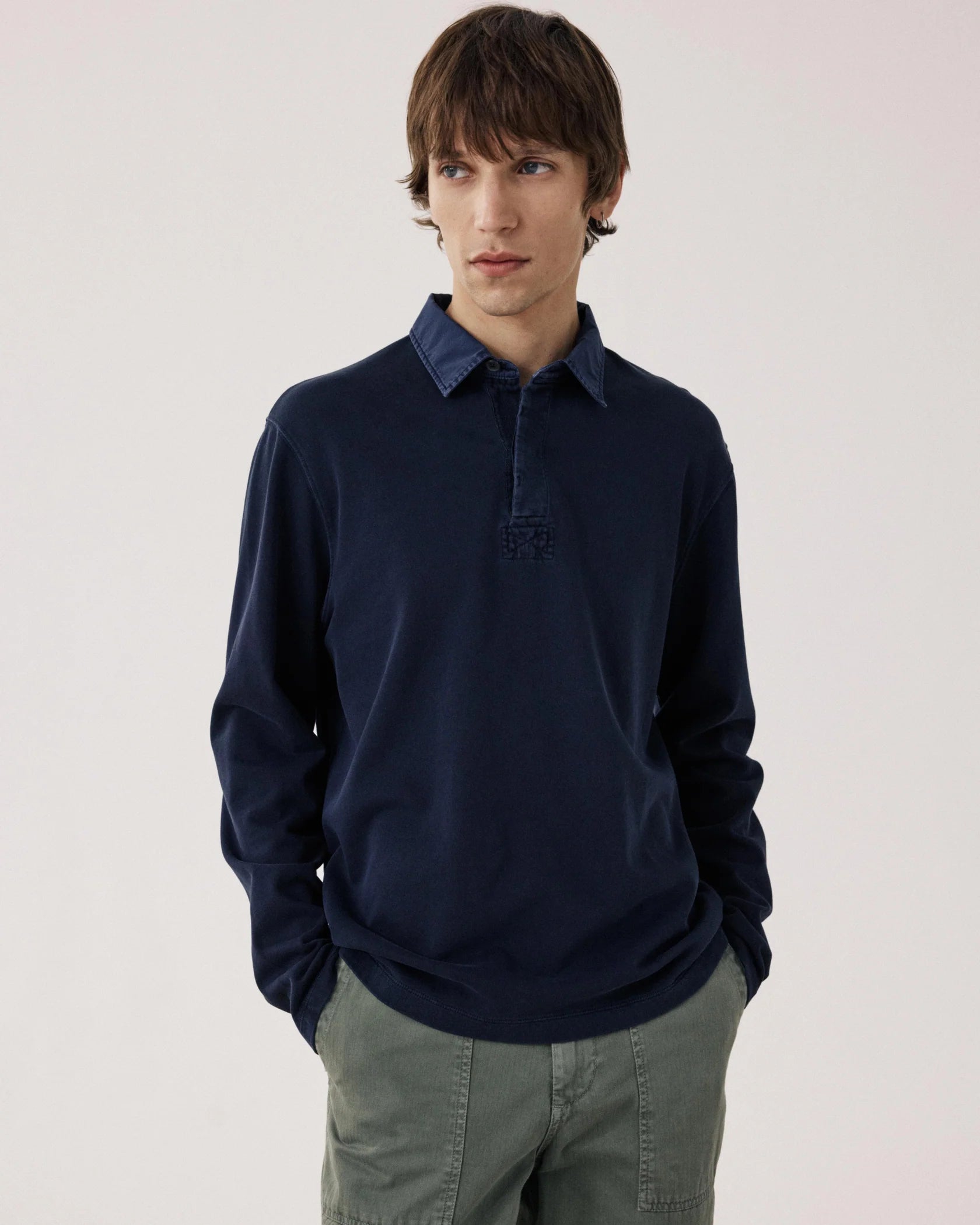 LIGHT FLEECE RUGBY SHIRT