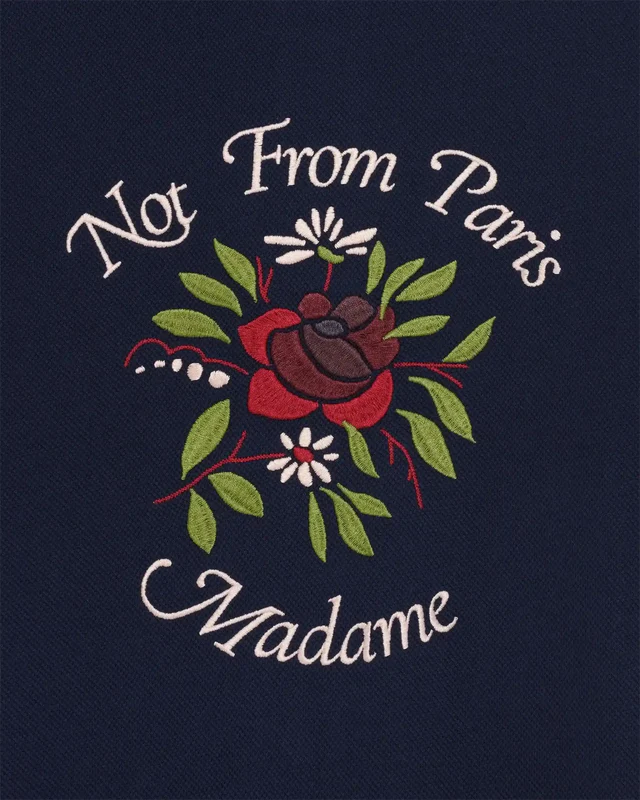 CHEMISE PIQUÉE SLOGAN ROSE