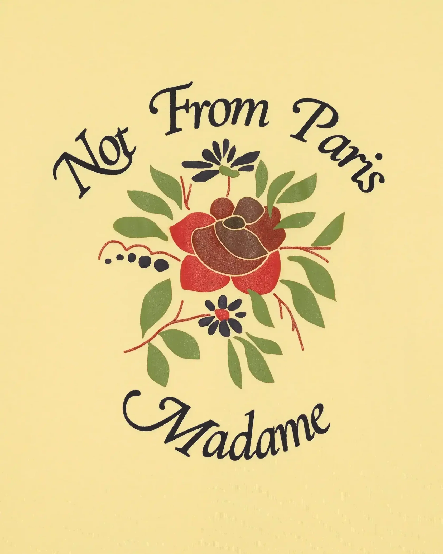 T-SHIRT SLOGAN ROSE