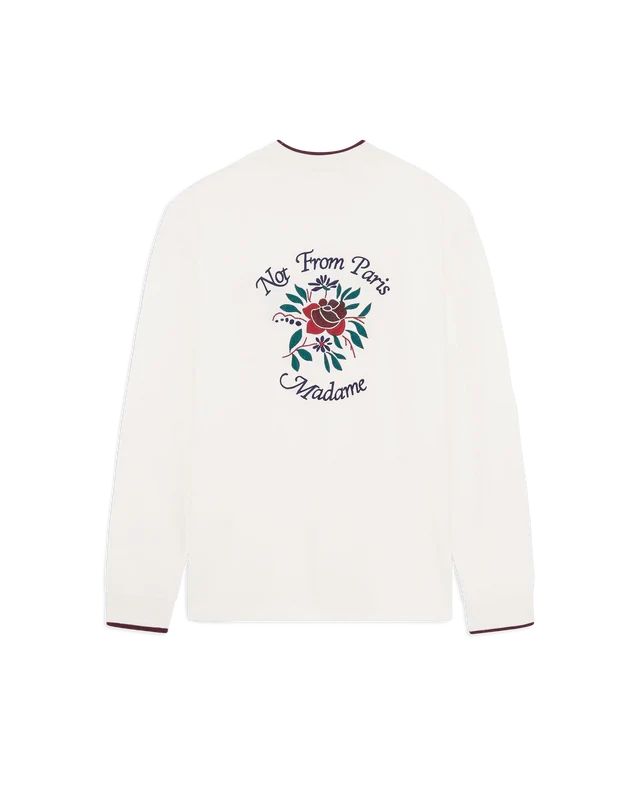 T-SHIRT MANCHES LONGUES SLOGAN ROSE