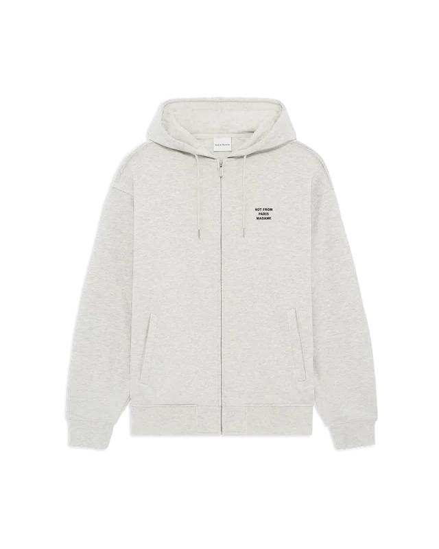 SLOGAN ZIP SWEATSHIRT