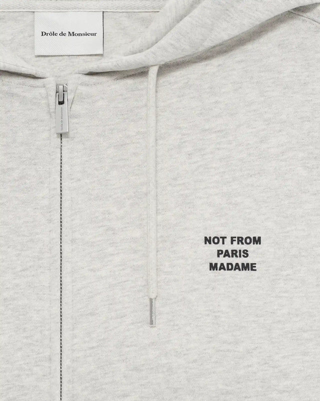 SLOGAN ZIP SWEATSHIRT