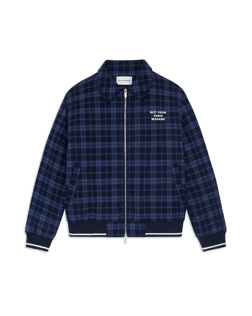 CHECK FLANNEL JACKET SLOGAN