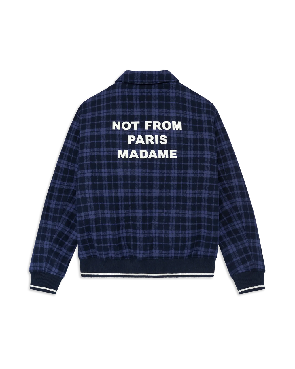 CHECK FLANNEL JACKET SLOGAN
