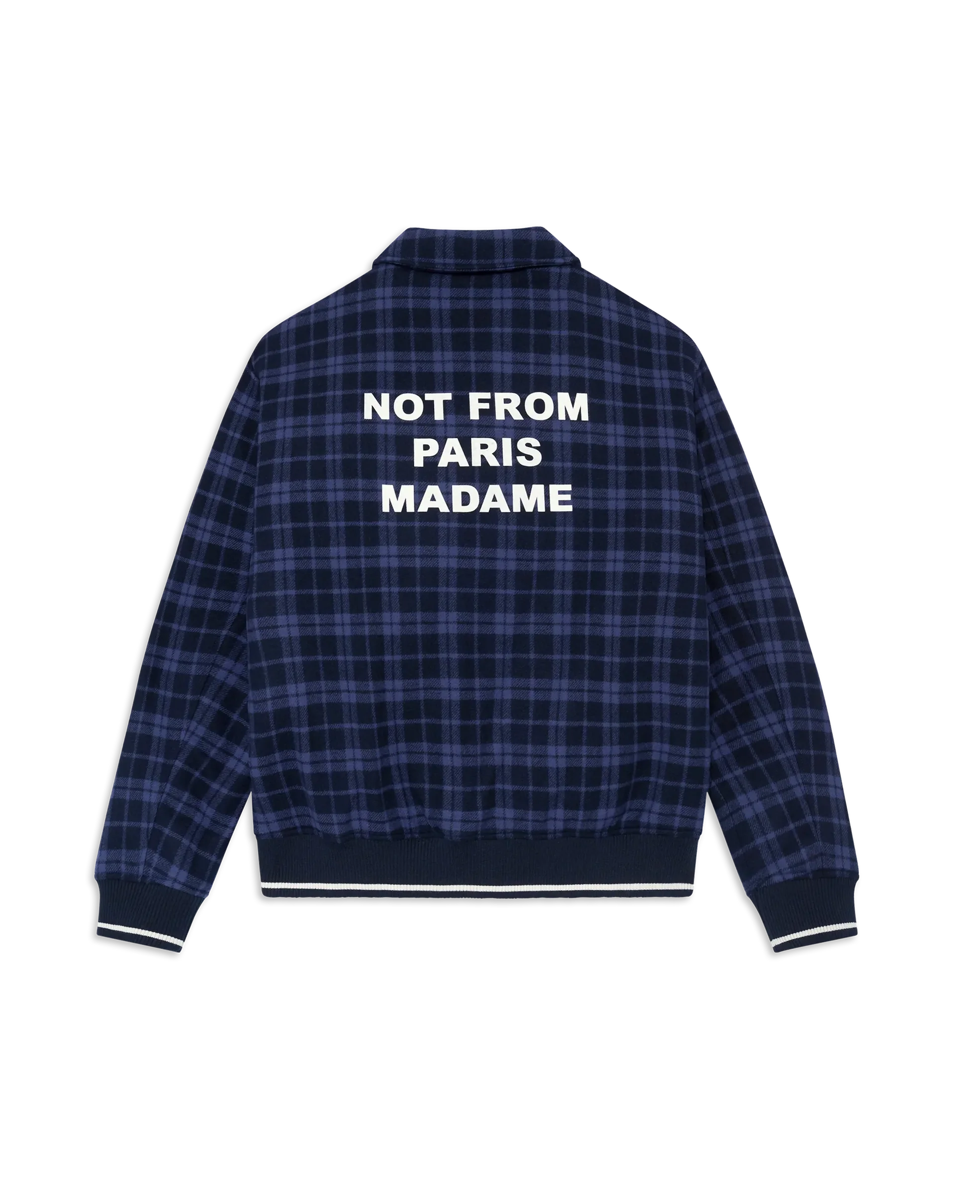CHECK FLANNEL JACKET SLOGAN