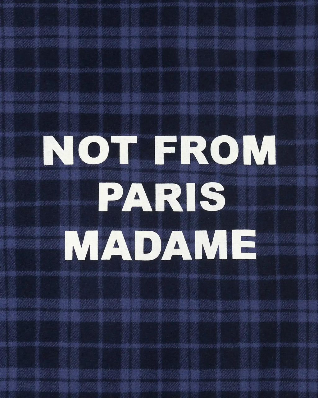 CHECK FLANNEL JACKET SLOGAN