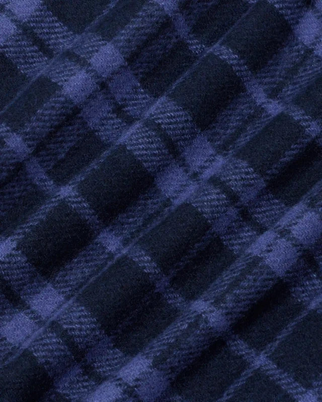 CHECK FLANNEL JACKET SLOGAN